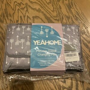 New YeaHome Gray Portable Diaper Changing Pad